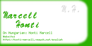 marcell honti business card